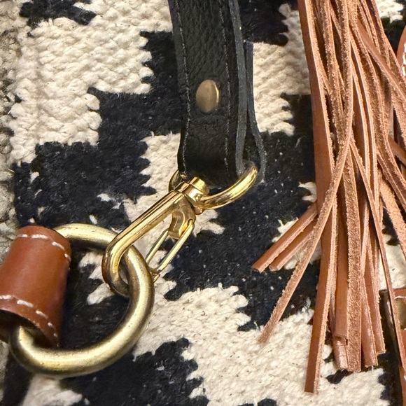 Patricia Nash Black, Beige and Brown Woven Women's Crossbody Bag - Picture 7 of 7